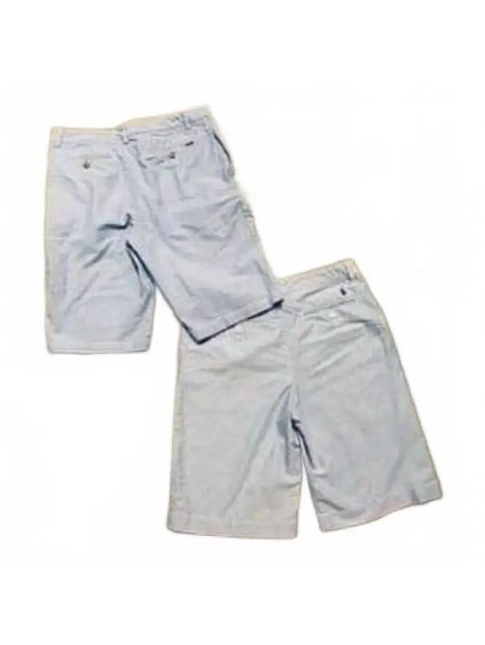 2 Pair Set Ralph Lauren Polo Blue Oxford Cotton Preppy Dress Shorts 18 20